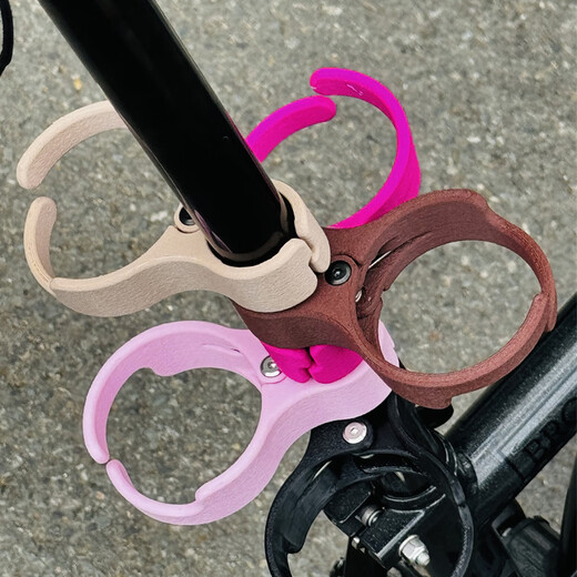 TKHE Fuyao suitable for brompton Xiaobu folding bicycle accessories water bottle holder quick release milk tea coffee cup holder marble white