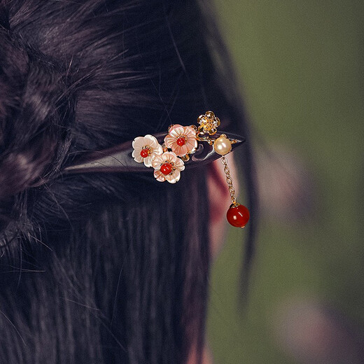 Phoenix Nirvana Ancient Style Hairpin New Chinese Style Sandalwood Hairpin Hanfu Hair Accessory Updo Hairpin Step Shake Hairpin Birthday Gift for Girls
