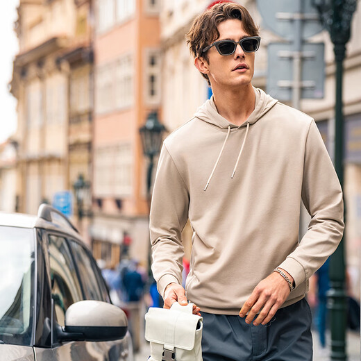 
Mr. Bu Bu’s thin base sweatshirt for men casual hooded men’s inner top 2025 new product KT15763 Zipper pocket-Bronze 2XL (185)
