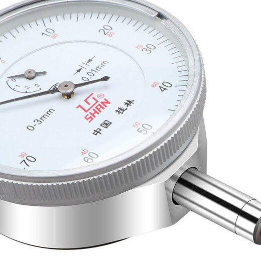 Gui quantity dial indicator 0-10mm small dial lever dial indicator high-precision digital display dial indicator head table base GL124 peach type 0-10mm