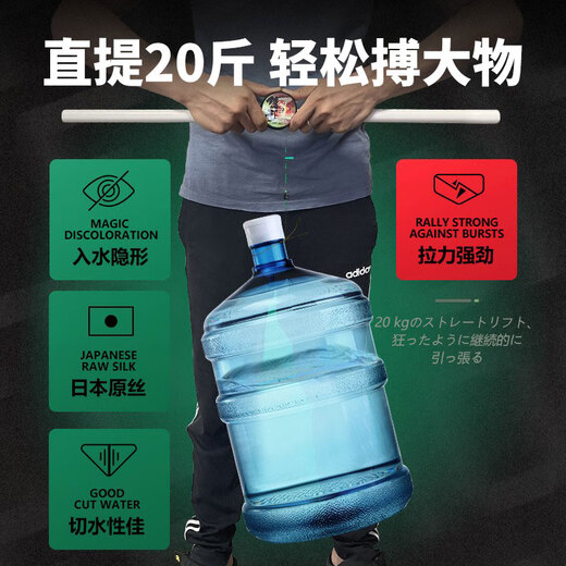 SIMAGO Ximanduo invisible king fish line main line finished product set is tied with imported traditional Taiwan fishing upgraded version 4.8 meters No. 0.8