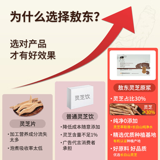敖东灵芝原浆100g袋浓缩口服液有机产地滋补营养品节日送老人长辈礼物