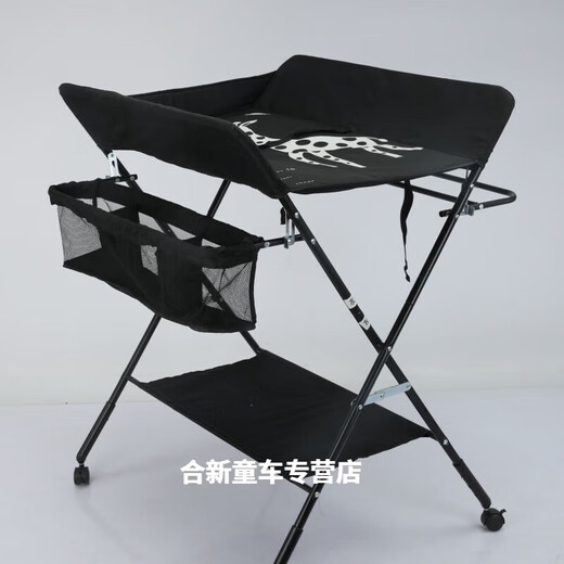Yingyinguo Xinjiang Windel Tabelle Neugeborene Babypflege Tabelle Wickeln ändern Bademassage Berührung Multifunktion faltbar f87-leichte graue Kleidung Trocknungsversion zufällig keine Räder andere Strukturen