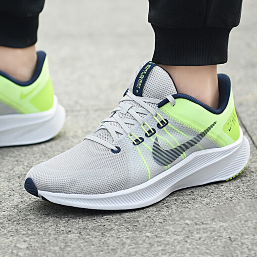 耐克（NIKE）官方舰店男鞋春季新款运动鞋REVOLUTION 7网面透气轻便跑步鞋 DA1105-003/QUEST 4/灰荧光绿 44.5