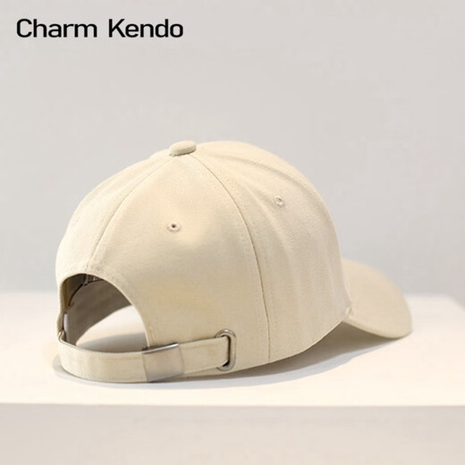 Charme Kendo Site Web officiel Baseball Chatme Femmes Coréen Style Tendy Men de baseball High Top Baseball Sun Sun Circonfert Men's Women's Hat Gift Boad Boîte beige blanc