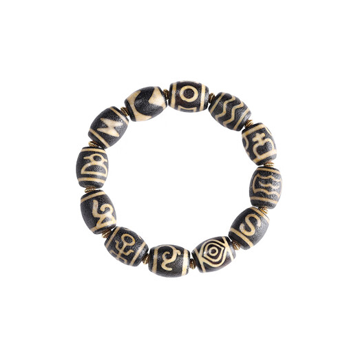 Jinyue Bracelet Men's Bracelet Tibétain Agate Tibétain Neuf yeux Bracelet Bracelet Men Tibétain Tibetan Artefact Bouddha SN9793 STYLE UNE [DUOBAO STYLE]