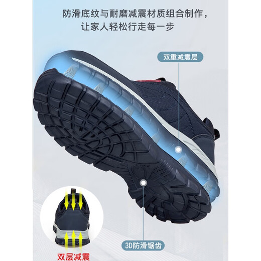 HKQD春夏款老人鞋闰月妈妈鞋防滑软底一脚蹬中老年健步鞋女老北京布鞋 9207紫色女 36