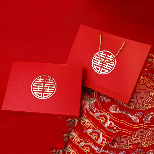 祥盈升团扇结婚秀禾新娘结婚成品团扇结婚新婚礼物送新人新娘闺蜜手捧花 成品双面团扇-高定礼盒木扇架