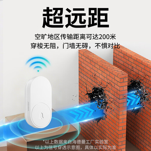海得曼（advent）门铃不用电池自发电无线门铃防水家用呼叫器FL-316