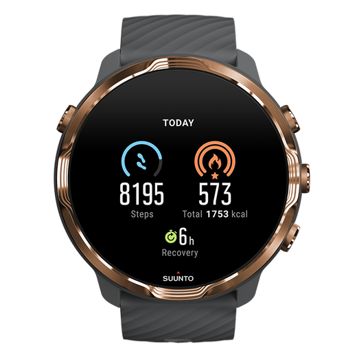 SUUNTO Suunto 7 Smart Sports Dual System Watch Beidou GPS Running Cycling Swimming Touch Screen Multi-Function Watch Graphite Copper/Graphite Copper
