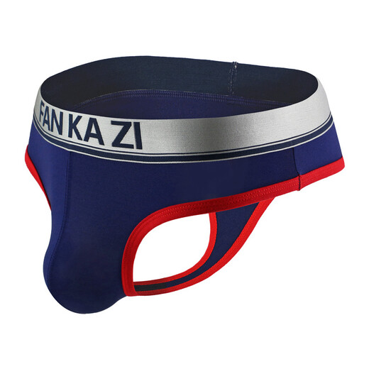 ROSELEX confidential delivery sexy men's thong color block large size sexy T-string pants low waist U protruding buttocks S red