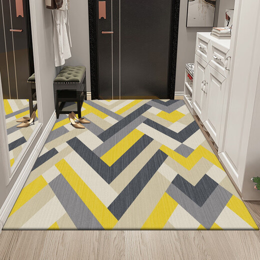 Gudie entrance door floor mat, door mat, no-care, stain-resistant, no-wash doorway, water-absorbent, non-slip, household cuttable XZ-340 100*160cm thickened/cuttable