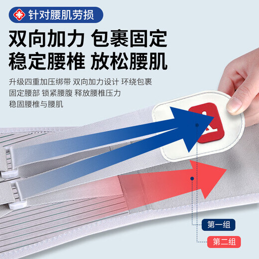 Standing posture (lizi) medical grade waist support belt, lumbar disc herniation, lumbar muscle strain, lumbar circumference surgery, steel plate waist support V-shaped XL