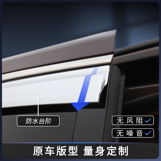 Koh Junlu is suitable for Buick GL8 Rainbow ES Lu Zun 653T Sunny Rainbow Avia Fathead Fish 652T Windows Rainbow Board with stainless steel bright edge rain block GL8 ES653T 17