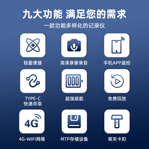 Philips (PHILIPS) clip-on chest-worn recorder VTR8001 professional audio and video pen 128G noise reduction high-definition forensics camera outdoor portable law enforcement camera and video recording equipment