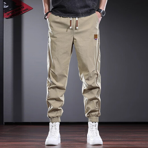 Pantalon décontracté de nouveau balance masculine marque de mode mince d'été harem pantalon sportif à séchage rapide pantalon 2025 Nouvelle mode pantalon pour hommes polyvalents noir xl