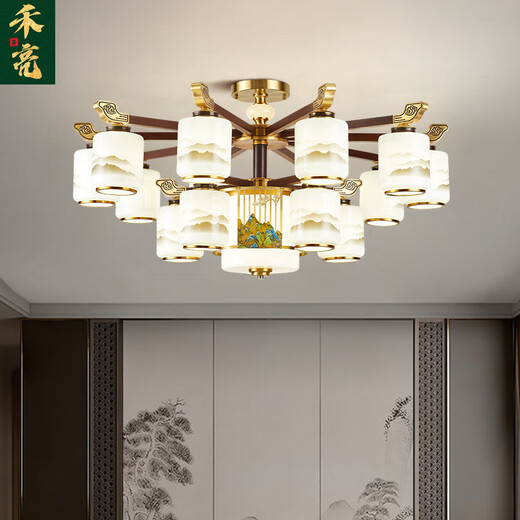 HELIANG NOUVEAUX LAVES DE SALON CHANDELIERS CHINIS