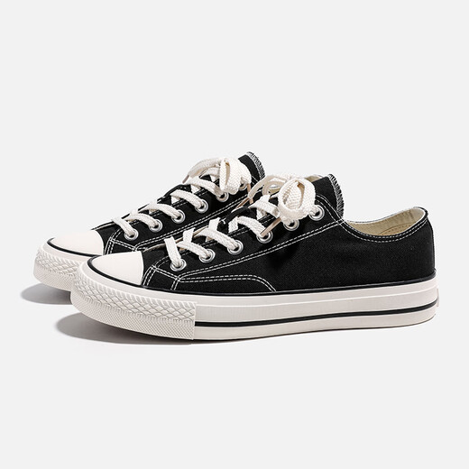 VANCL ESLITE VANCL Classic Canvas Chaussures For Men Low Top Black 43