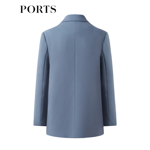 PORTS Autumn and Winter New Women's Solid Color Simple Commuting Blazer LM9J031NWW038 Gray Heron M (6)