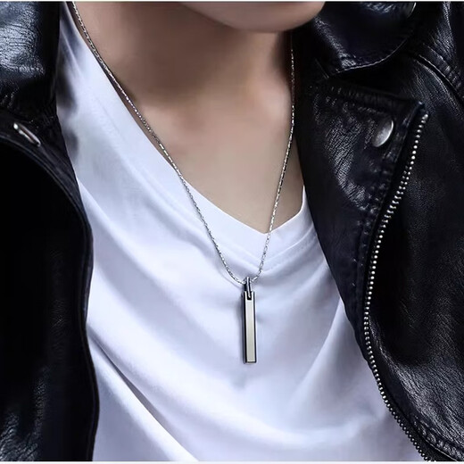 MZMZ platinum necklace men's pt950 platinum fashion decoration trendy temperament pendant double 12th birthday gift for girlfriend light luxury model-Hammer of Cupid Necklace (Platinum)