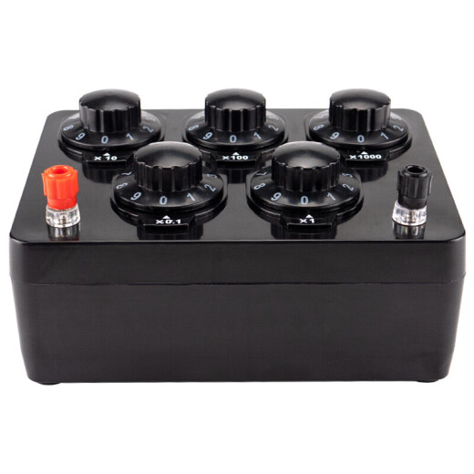 Jingulao Laboratory teaching resistance box Student DC multi-value standard physical demonstration rheostat box Black KZS-753