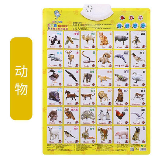 Apprenez à votre bébé à appeler vos parents à prendre des photos audio 0-1-3 ans pour apprendre à parler des personnages éducatifs précoces pour lire des images et reconnaître les mots numéro 100