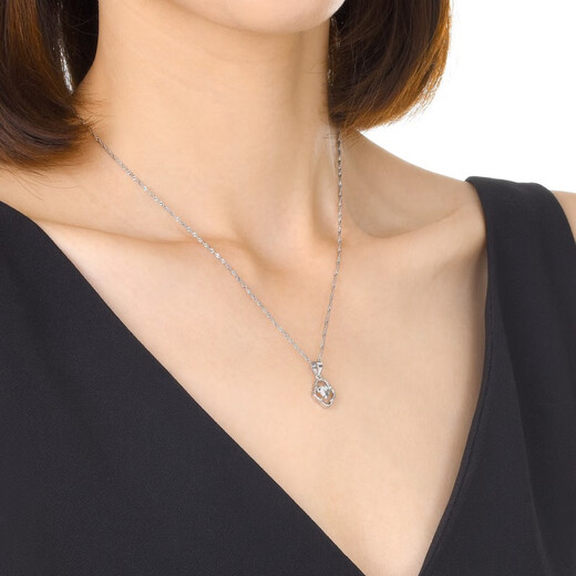 Chow Sang Sang Pt950 platinum pendant without platinum necklace 37142P Price 2.01g (including labor cost 200 yuan)