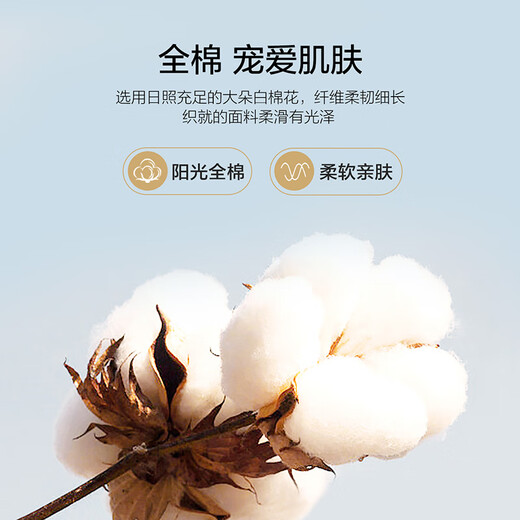 Mercury Home Textiles Pure Cotton Bed Four-piece Set of Cotton Printed Antibacterial Single and Double Quilt Covers, Blossoms and Clear Language, Suitable for 1.5/1.8m beds丨With 200*230 quilt core