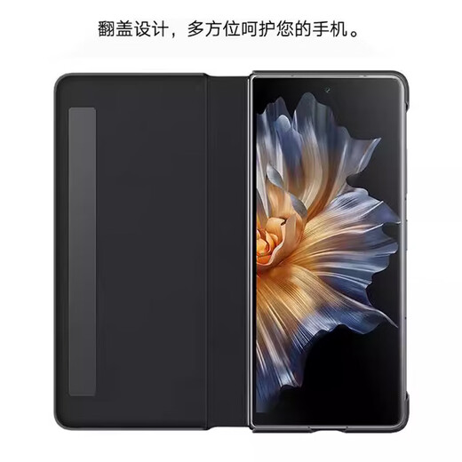 Genuine for Honor Folding Screen Magic vs Mobile Phone Case Huawei vs Smart Leather Flip Window Protective Cover Ultimate Edition Genuine Leather All-Inclusive Anti-fall Case Classic Black