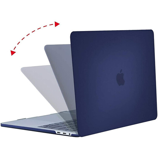 Moseso Apple Ноутбук защитный корпус MacBook Airm2 защитный корпус Pro14/16 Case Solid Color 15m3 темно-синий один случай-Air13.3 (A1466/A1369)