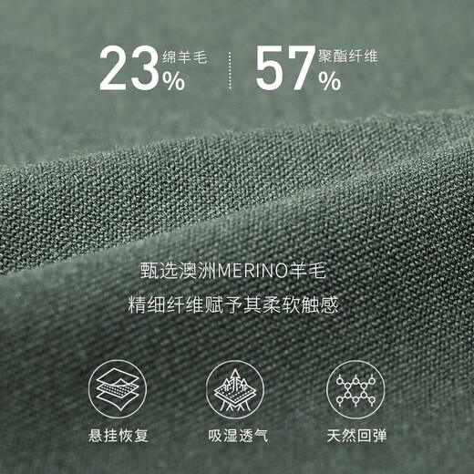 Guillomont 50% wool suit men's suit gray green wedding groomsmen suit business suit suit formal suit gray green single top 44