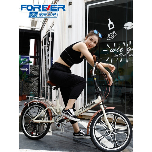 2022 Foldable Bicycle for Women, Ultra Light and Portable for Work, 20-Inch 16 Small Wheel Variable Speed ​​Bicycle for Men and Adults, No Installation丨High Configuration-Single Speed-Retro Yellow 16 Inch