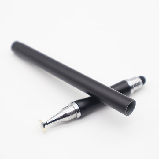 Teléfono móvil de iPad de lápiz estructural adecuado para manzana condensador de escritura a mano Pen de pintura de teléfono móvil Pintura móvil Cepillo delgado 2 en uno. Bolígrafo estructural (negro)