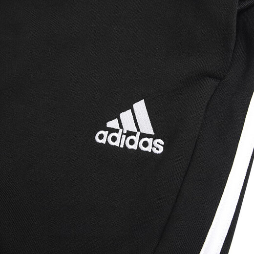 
Adidas (adidas) sweatpants men's pants summer new casual pants knitted breathable five-quarter pants shorts IC9435 IC9435 black three-stripe L