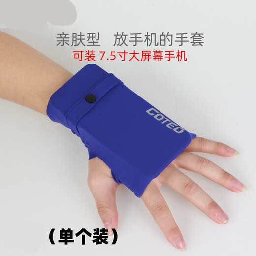 Sports arm bag, outdoor running mobile phone bag, men's and women's marathon running hand bag, ice silk glove bag, gray