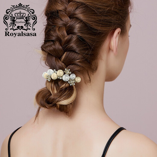 Royal sasa royal salsa hairpin fashionable headwear hair accessories elegant horizontal clip spring clip hair top clip ponytail clip hair clip yellow