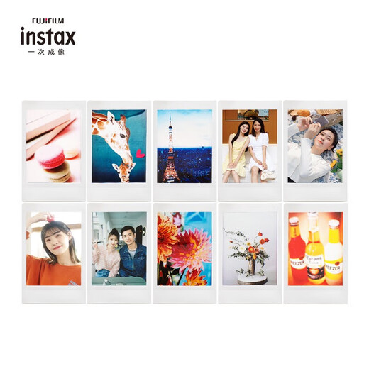 Fuji instant photo paper 3-inch mini photo paper for instant mini12/SE 4-inch square photo paper 5-inch wide photo paper Fuji 3-inch instant photo paper 10 sheets