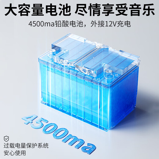 Newmine N528 15-inch square dance Bluetooth speaker high-power outdoor mobile portable trolley home karaoke high-volume wireless audio super long battery life dual microphone 15 speakers