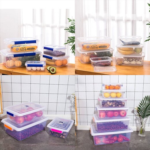 Poiuy Fresh Cervation Box холодильник съедобная утолщенная утолщенная пластиковая коробка с большой грузоподъемностью Коммерческая коробка для хранения кухня 15 л [9902] 45,5*32*14,5 см.