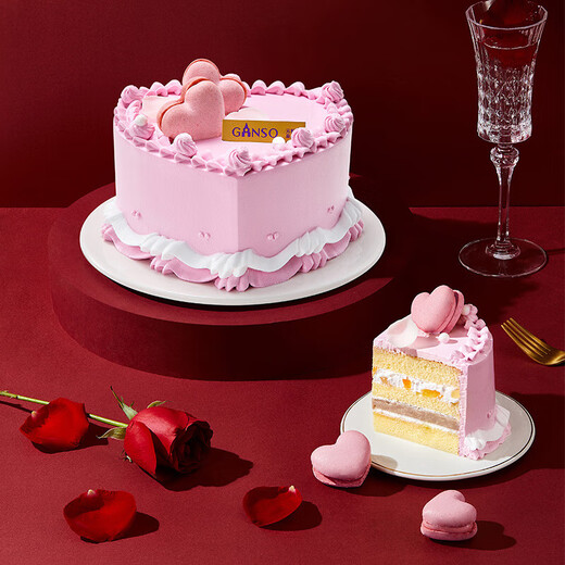 GANSO No. 6 Beloved Fresh Milk Cake 500g Birthday Cake Delivered in the City Goddess Day Gift for Girlfriend