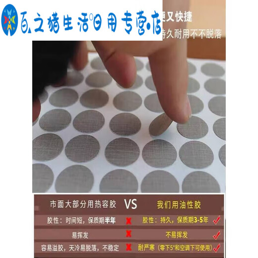 君默家具橱柜自粘封口贴遮丑盖螺丝孔贴环美贴生态板三合一贴孔钉眼贴 PC-1047【21MM】1张54个