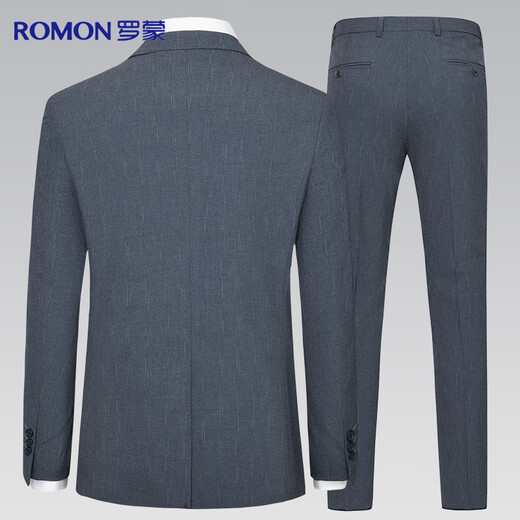 Luo Meng suit men's three-piece slim professional formal suit business groom's suit wedding dress men's suit