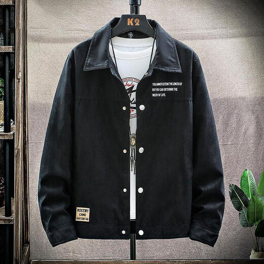 欣垚麂皮绒牛仔外套男士秋冬季工装夹克男装加绒加厚修服装服饰5折券 [常规]K12801卡其 L