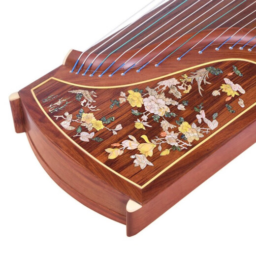 
Dunhuang brand Dunhuang Guzheng 694KK/694L-L/694TT/694LL/7694RR/694PP Grade Examination Performance Solid Wooden Junior 694LL Flowers Full Set of Accessories