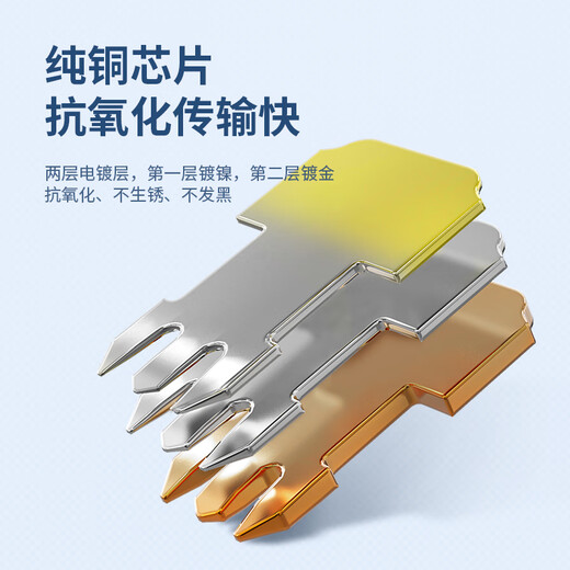 Akihabara (CHOSEAL) Category 6 crystal head Category 6 RJ45 Gigabit engineering grade crystal head Cat6 crystal head 8P8C computer network cable connector 100 pieces/box QLA60