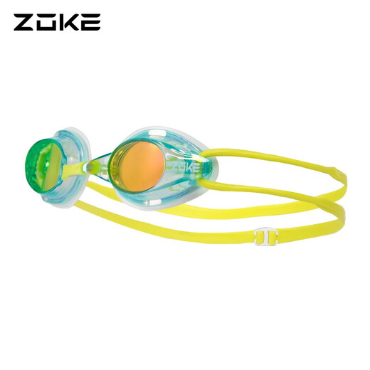 ZOKE professional anti-fog swimming goggles flat adult men and women high-definition waterproof swimming goggles racing swimming goggles rose red purple green 622501211-9 (electroplating) regular