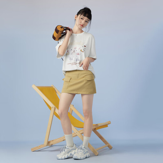Aiju Kaninchen Sommer Neue Animal Print Casual Fashion Kurzarm T-Shirtentbd2n719a Weiß 33 S 155/80A