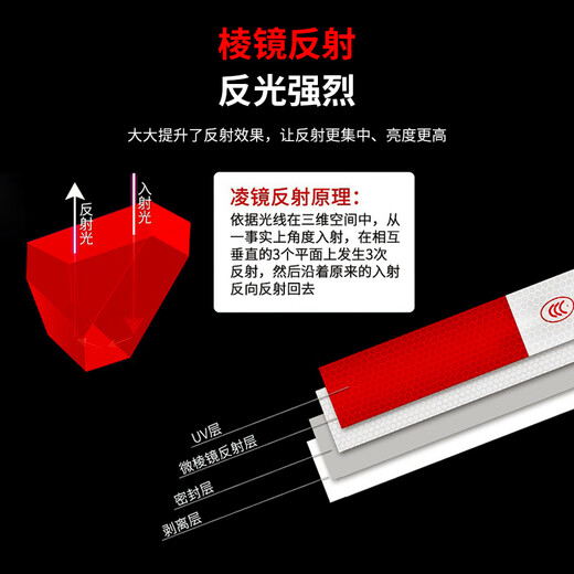 Hauskop reflective strips truck reflective car stickers 100 sheets about 30 meters motorcycle red and white warning night fluorescent keep distance reflective body sticker annual inspection vehicle