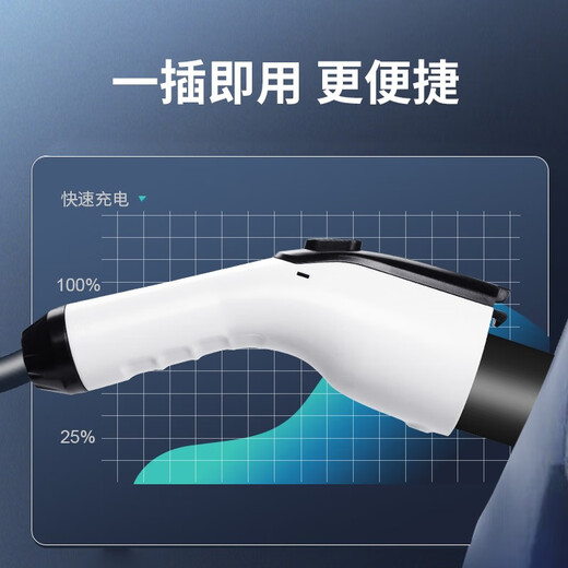 巫记新能源电动汽车充电器枪随车便携免接地线家用比亚迪宋埃安3.57KW 长安深蓝SL03/C673 3.5千瓦8/16A两档调节（5米）