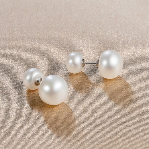 Queen of Pearls Freshwater Pearl Earrings Women's Earrings Temperament Sweet and Versatile Pearl Earrings Birthday Gifts for Women